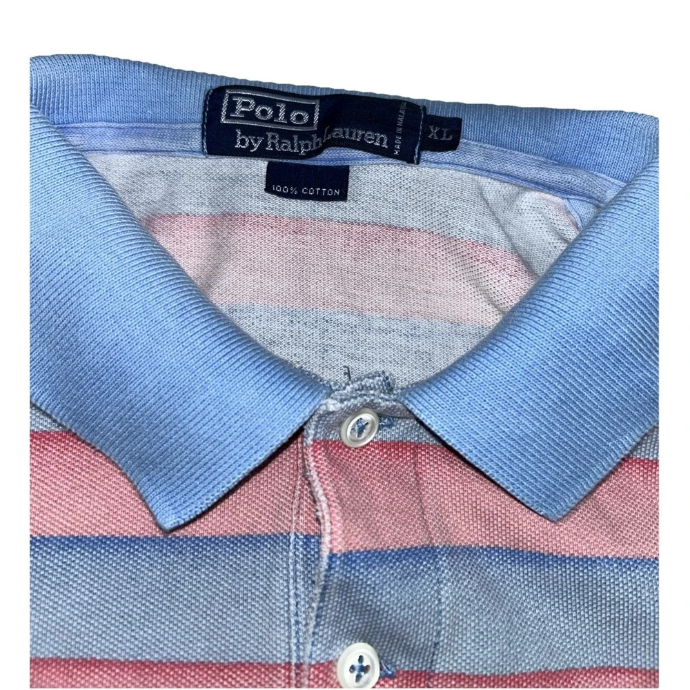 Polo Ralph‎ Lauren Men's XL, Pinkish/Blue Stripes, Gender Reveal